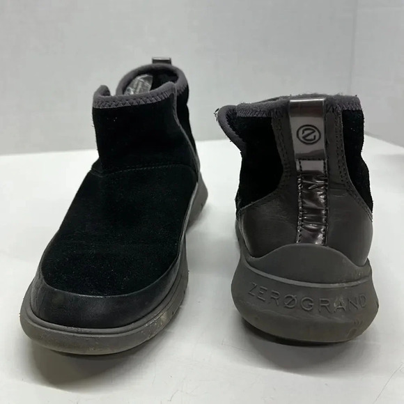 Cole Haan Zerogrand Black Water Resistant Ankle Booties Shoe W22969 Womens 8.5 - Picture 1 of 9